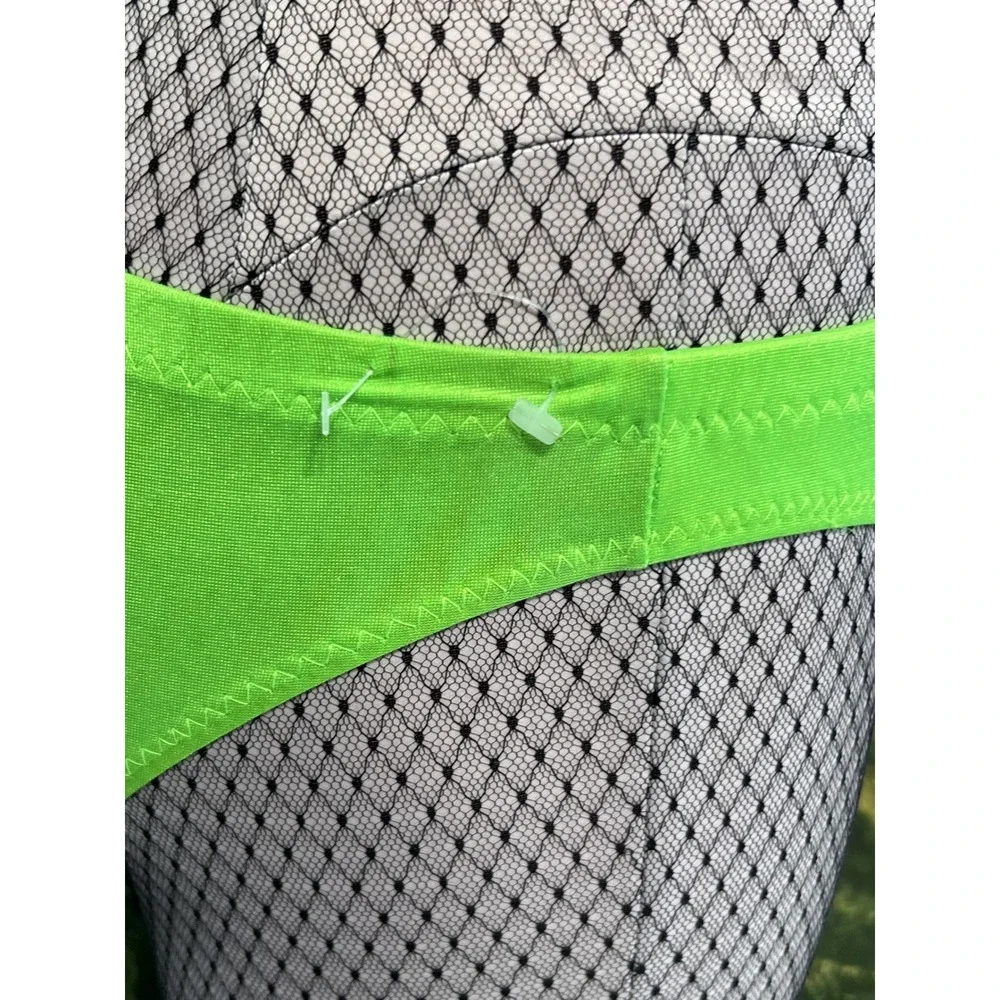 Vintage Hot Line Neon Green Men's Briefs Retro Swim Trunks Intimates Size S